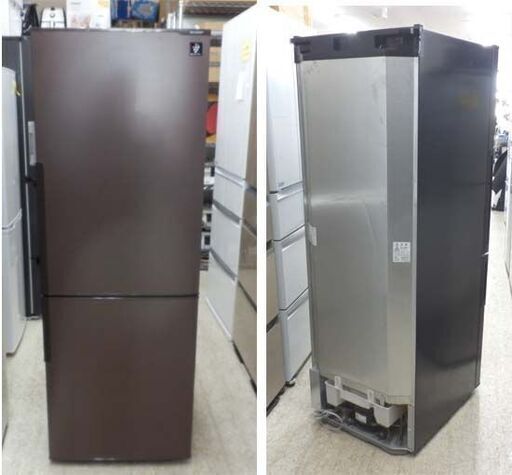 2ドア 冷蔵庫 271L 2014年製 SHARP SJ-PD27D-T プラズマクラスター