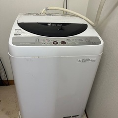 洗濯機　シャープ　Ag+イオンコート　5.5キロ