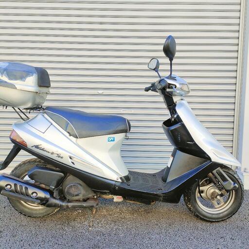 2392.走行わずか6000km アドレスv100 バッテリー、シート新品 千葉県柏