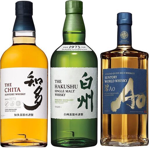 【値下げ】【箱付き】白州 知多 碧AO シングルモルト グレーン ブレンデッド ウイスキー飲み比べセット