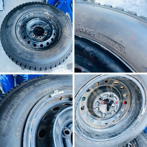 マシピン❗️195/80R15 スパイクタイヤ マカロニフルピンスタッドレス