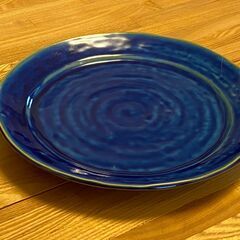 【あげます】お料理が映える　藍色　大皿
