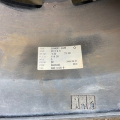 売約済🌸ワーク　シュバート　20インチ アルミホイール 20×8.5j+36 4本セット　114.3-5