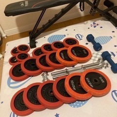 筋トレ道具　ダンベル　可変ベンチ