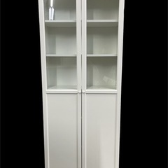 IKEA 書棚 ガラス扉付き ホワイト NO.36
