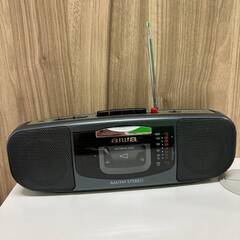 【ジャンク】aiwa ラジカセ ラジオ カセットデッキ CS-P...