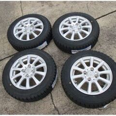 【来店取替】155/65R13 軽自動車スタッドレス 新品スタッドレスタイヤ&中古アルミホイール付きセット