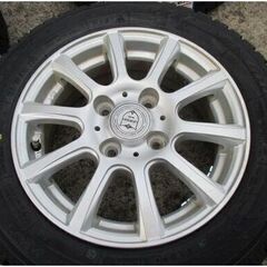 【来店取替】155/65R13 軽自動車スタッドレス 新品スタッドレスタイヤ&中古アルミホイール付きセット