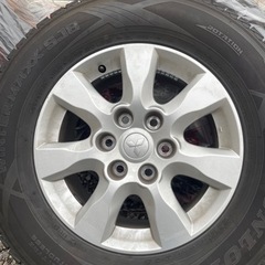 パジェロ純正アルミ　スタットレス265/65R17