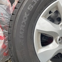 パジェロ純正アルミ　スタットレス265/65R17