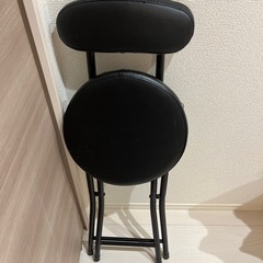 【取引中】ニトリ　折りたたみ椅子　黒