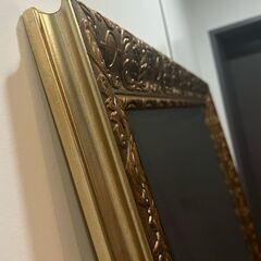 アンティーク調ゴールドミラー【直接引き渡し・世田谷区池尻】
