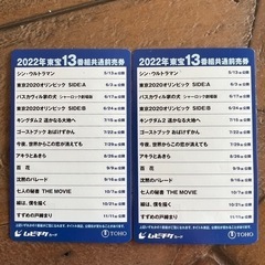 すずめの戸締まり　東宝共通前売券２枚　ムビチケカード