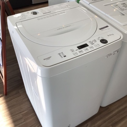 洗濯機 シャープ ES-GE5E 2021年製 5.5kg