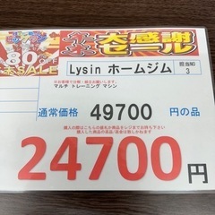 完売いたしました。🉐🌻今年最後の🉐年末激安価格🉐挑戦中🌻🉐lysin ライシン　ホームジム　マルチトレーニング　マシン