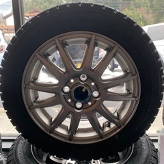 新品】155/65R14 新品アルミ&新品TOYOスタッドレスタイヤ4本セット