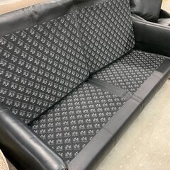 ◎アイラーセン　3Pレザーソファー　デンマーク北欧家具　ブラック　使用感あり◎