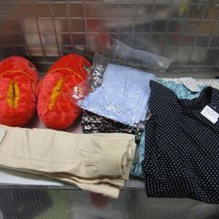 女性用未使用夏服数種　メンズタイツ　金魚スリッパなど全てまとめて