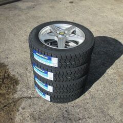 来店取替】155/65R14 軽自動車 新品スタッドレスタイヤ&アルミ付き  