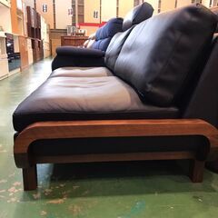 【愛品館八千代店】シギヤマ家具　3人掛ソファ　本革　ORSO180