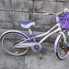 子供用自転車 20インチ 紫色