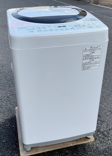 【RKGSE-890】特価！東芝/6kg/全自動洗濯機/マジックドラム/AW-6D3M/中古品/2017年製/当社より近隣地域無料配達