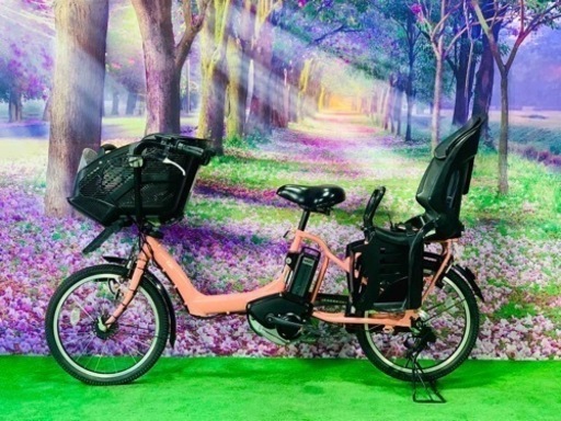 ❷ 3242子供乗せ電動自転車ヤマハ3人乗り新品20インチ良好バッテリー