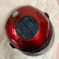 ヘルメット中古一回使用　中国製　ソーラー付きファン　