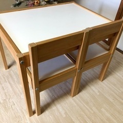 【お譲り先決定】IKEA キッズ　テーブルセット