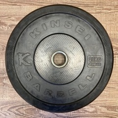 ラバープレート 25kg 2枚 バーベル オリンピック 50mm