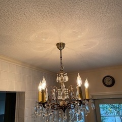 フランスアンティーク　シャンデリア5灯