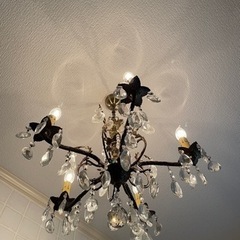 フランスアンティーク　シャンデリア5灯