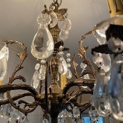 フランスアンティーク　シャンデリア5灯