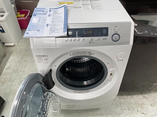配送設置込み！　シャープ10Kドラム式洗濯乾燥機　2018年製　分解クリーニング済み！！