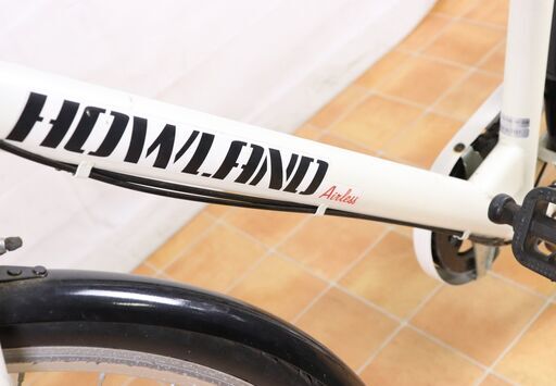 LMF68 HOWLAND Airless 自転車 27インチ ギア6段変速 LED35986 ホワイトカラー