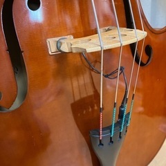 【○ 様 引取限定】Chaki F-25 コントラバス（2000年? 製） Chaki F-25 表板は単板 横板・裏板は合板。 弦長:104,5cm ¥135,000