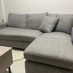 ジモティ来店特価!!! ソファ ブラック 3人掛け J-0220