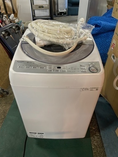 格安投稿】シャープ 全自動洗濯機 8kg 2019年製 ES-GV8C-S ダイヤ