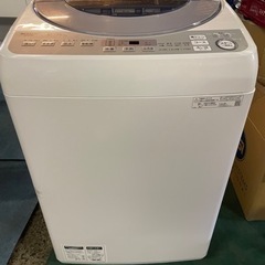 格安投稿】シャープ 全自動洗濯機 8kg 2019年製 ES-GV8D-S ダイヤカット