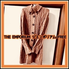 THE EMPORiUM ジエンポリアム　手編み風ロングカーディ...