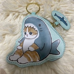 【美品】モフサンド　ストラップ　コインケース　猫