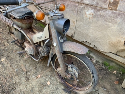 1968 CT50 ハンターカブ キック不可 茨城県常陸太田市 かがくの里付近