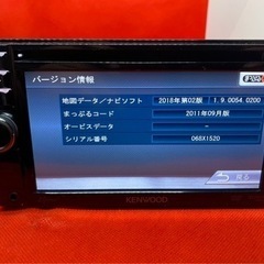 KENWOOD 簡単操作　MDV-333 TV&DVD走行中視聴OK フルセット　て-9