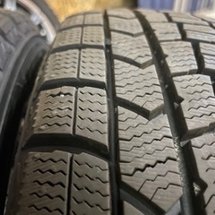 【9分山】タイヤ&アルミセット 165/55-15 15×4.5J+45 スタッドレスタイヤ DUNLOP WINTER MAXX ４本セット