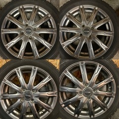 【9分山】タイヤ&アルミセット 165/55-15 15×4.5J+45 スタッドレスタイヤ DUNLOP WINTER MAXX ４本セット