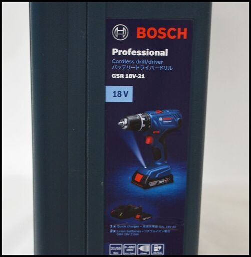 未開封 ボッシュ 18V GSR18V-21 コードレスドライバードリル 未開封 ボッシュ 18V GSR18V-21 コードレスドライバードリル