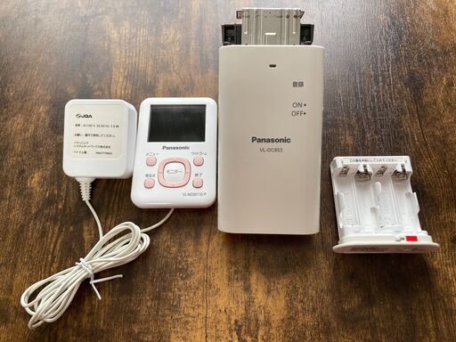 Panasonic ワイヤレスドアモニター ドアモニ ピンク ワイヤレスドアカメラ+モニター親機 各1台セット VL-SDM110-P