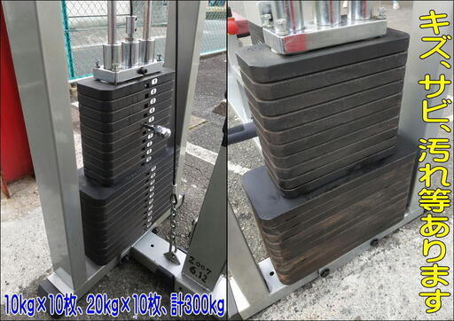 ボディソリッド ラット＆ローイングマシン ウエイト300kg【引取限定