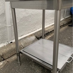 業務用 作業台 スライド台付き 幅600×奥行600×高さ810 特注品 厨房機材 厨房機器 店舗用品 調理台 直接引き取り可 大阪発 厨房用品 