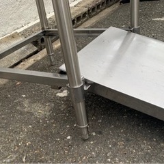 業務用 作業台 スライド台付き 幅600×奥行600×高さ810 特注品 厨房機材 厨房機器 店舗用品 調理台 直接引き取り可 大阪発 厨房用品 